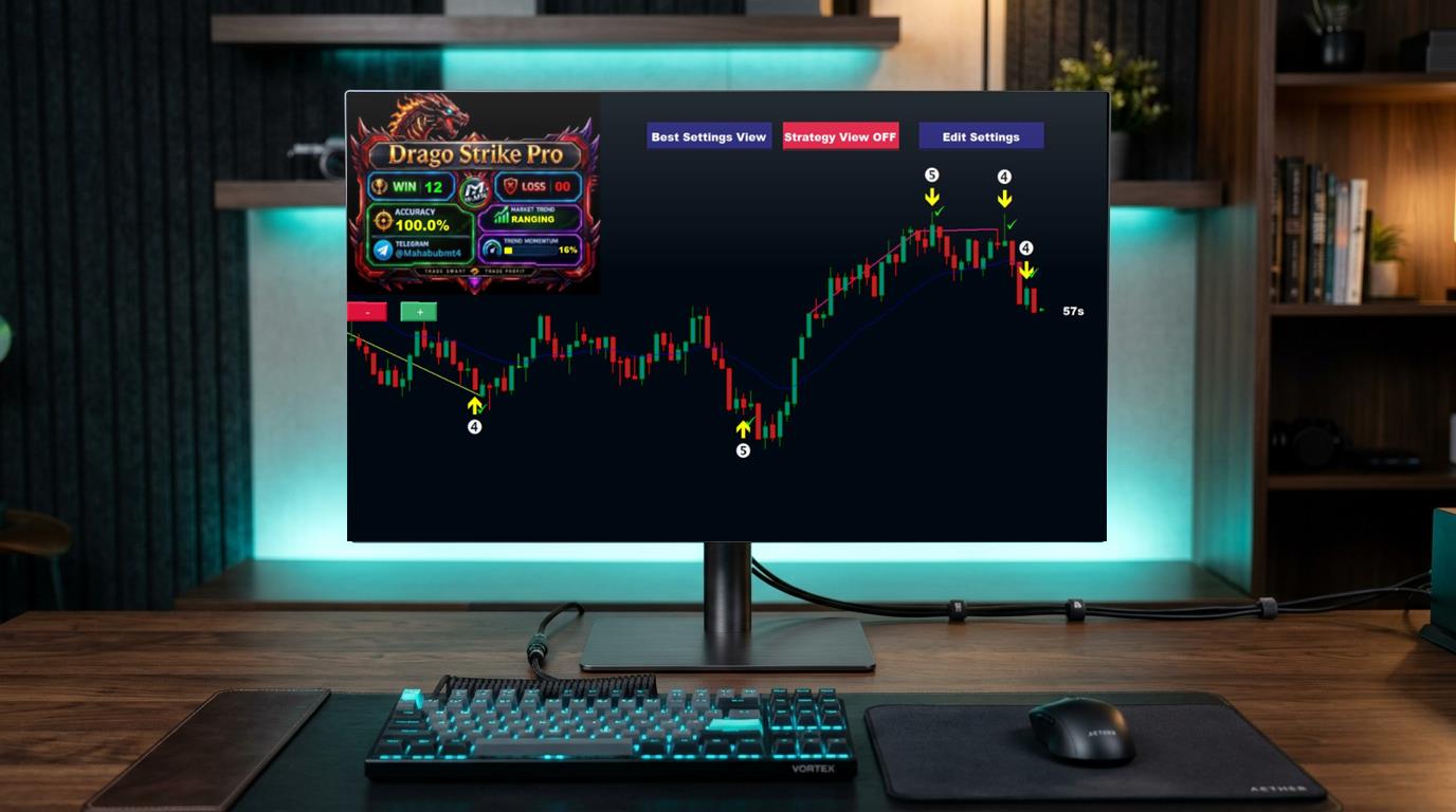Mr MT4 Drago Strike Pro Trading Terminal on PC Screen